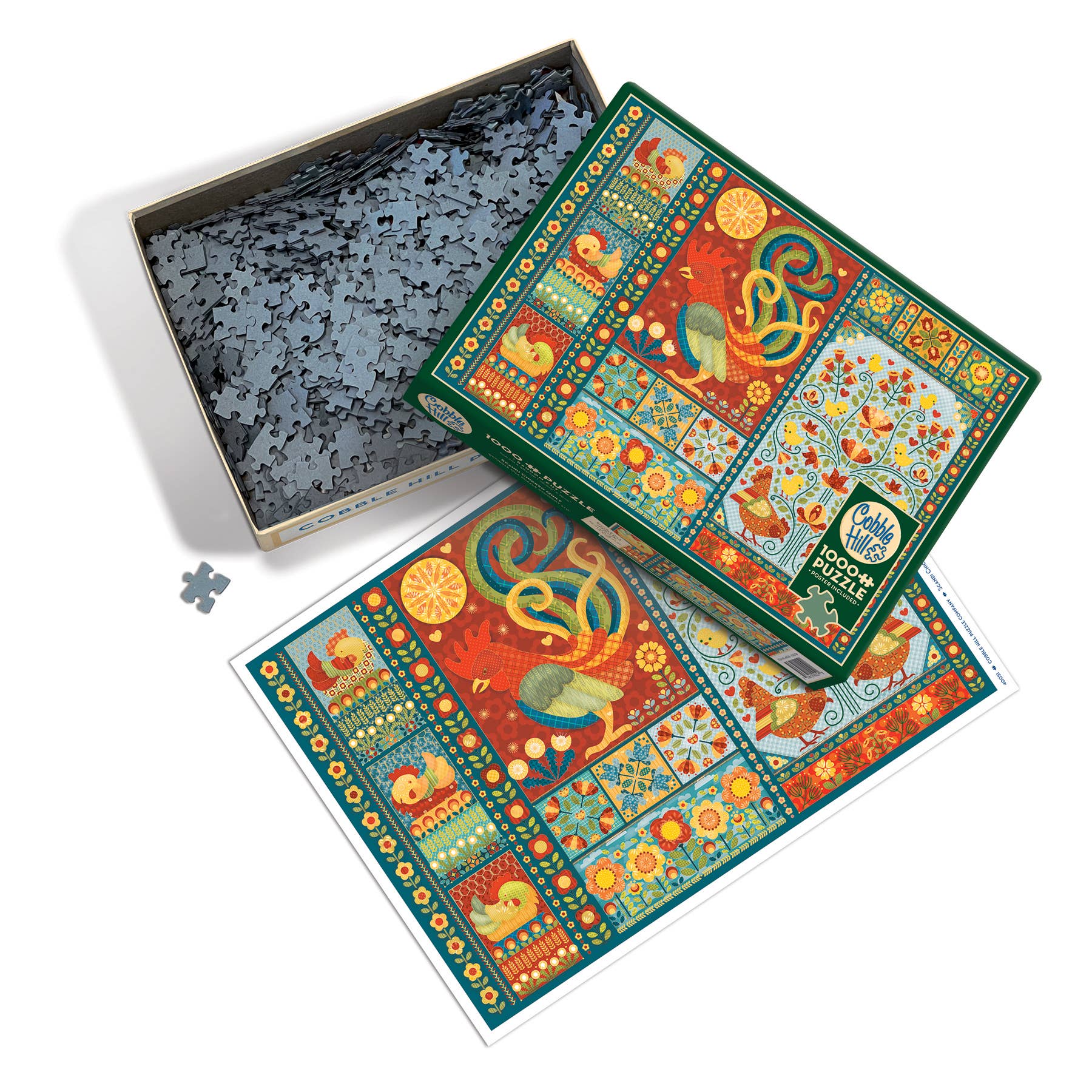 Scandi Chicken Quilt Puzzle