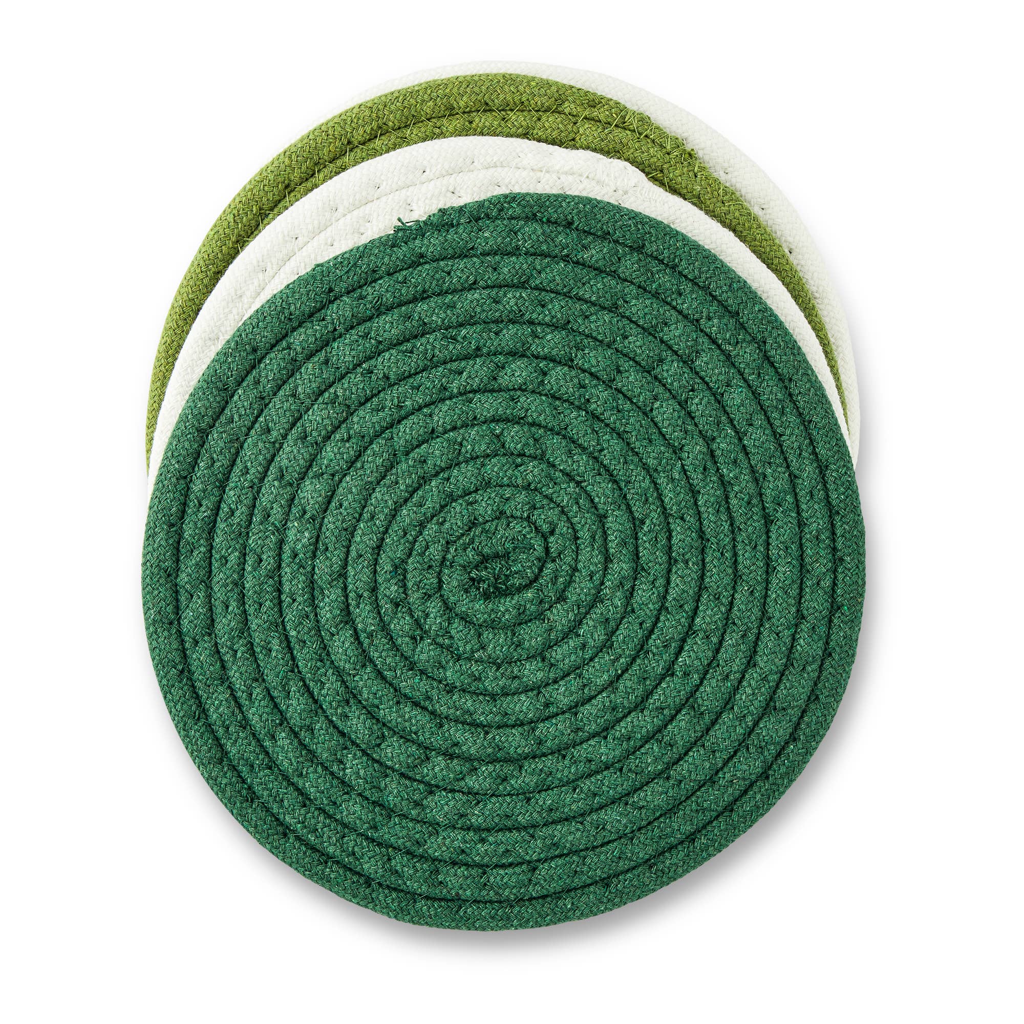 8" 4pk Printed Asst Woven Trivets - Hydrangea