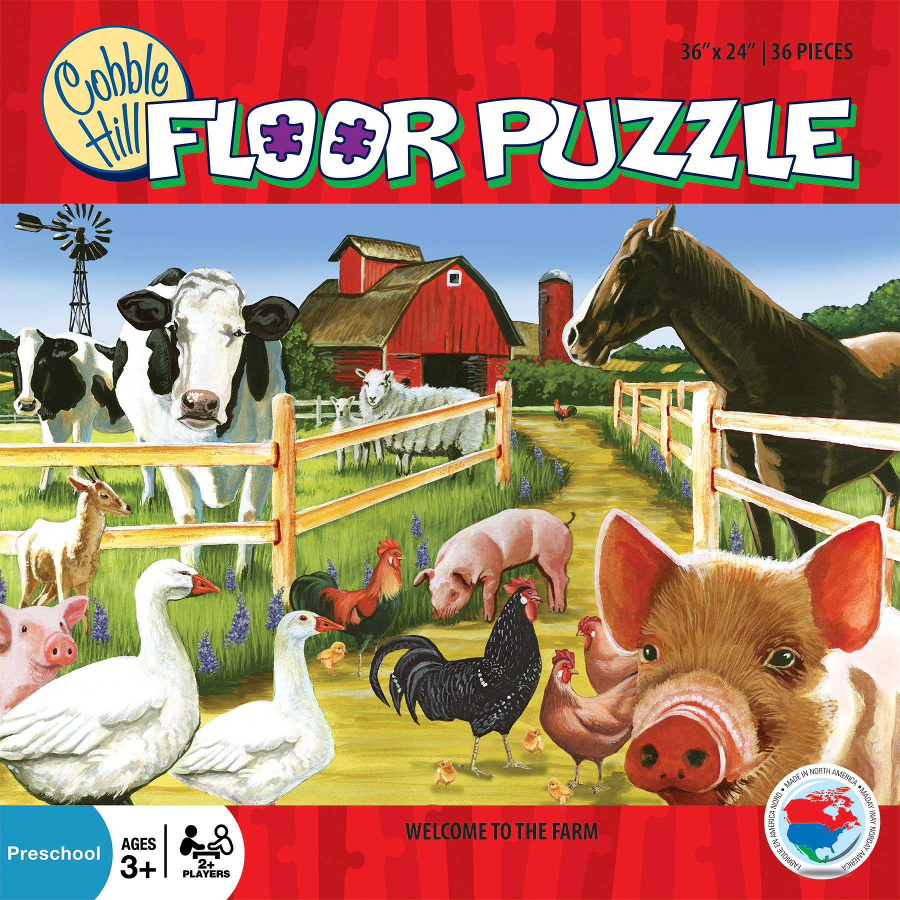 Welcome to the Farm floor puzzle