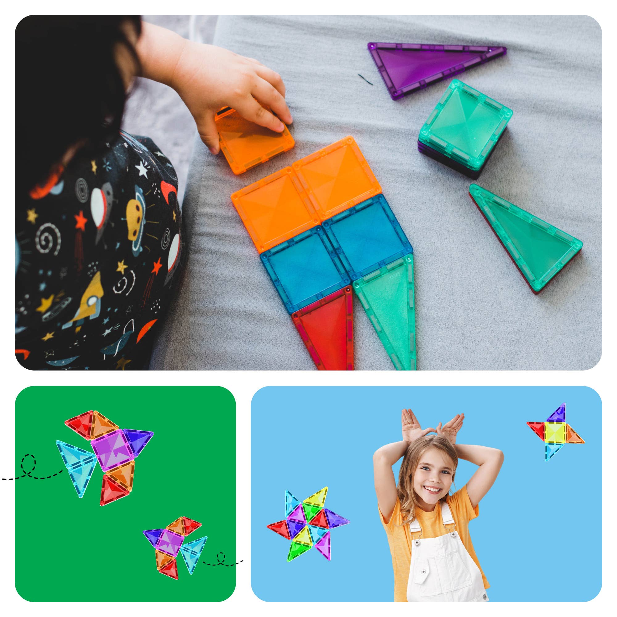 Travel Size Magnetic Tile Building Set