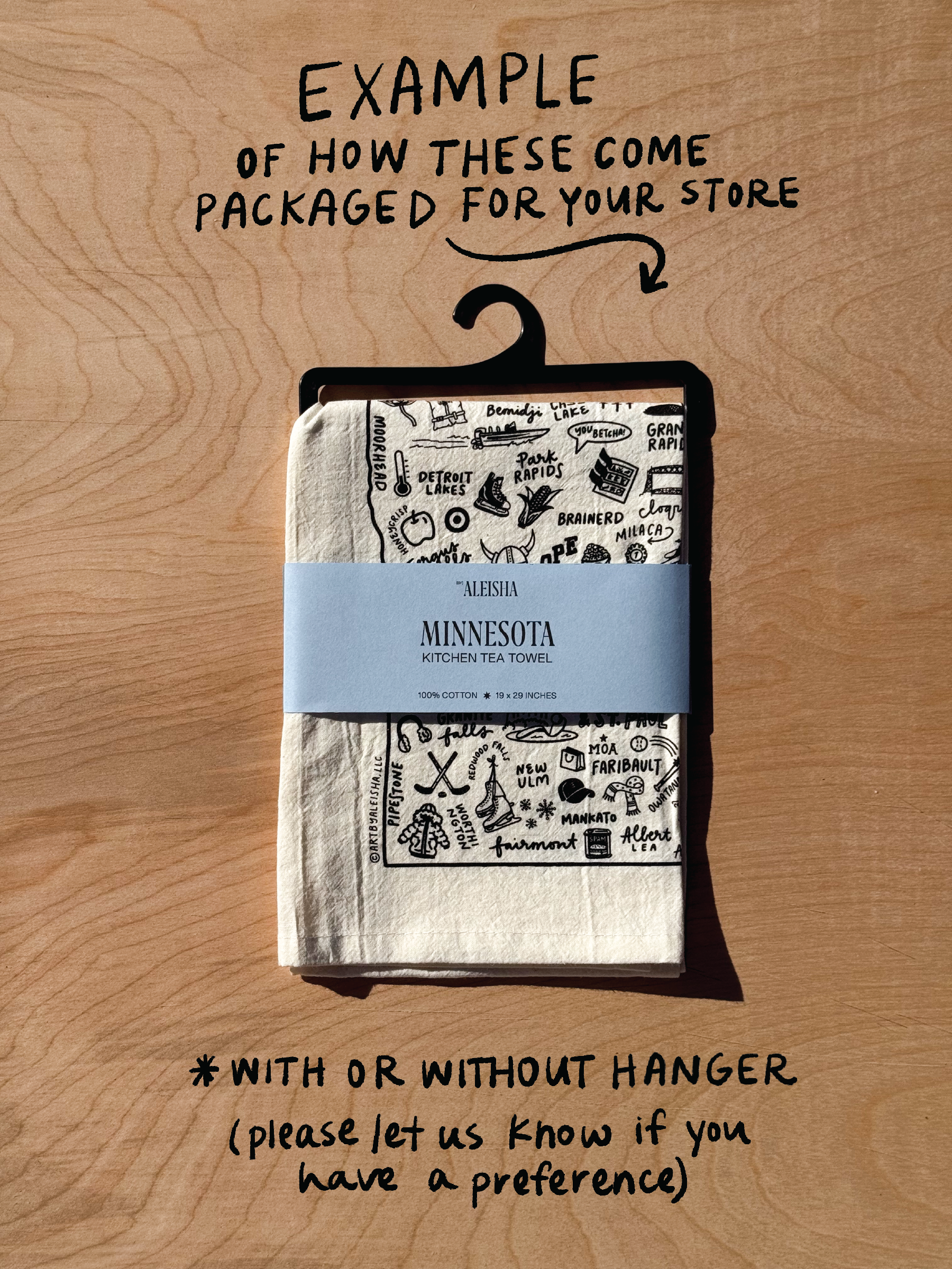 State of Minnesota Tea Towel