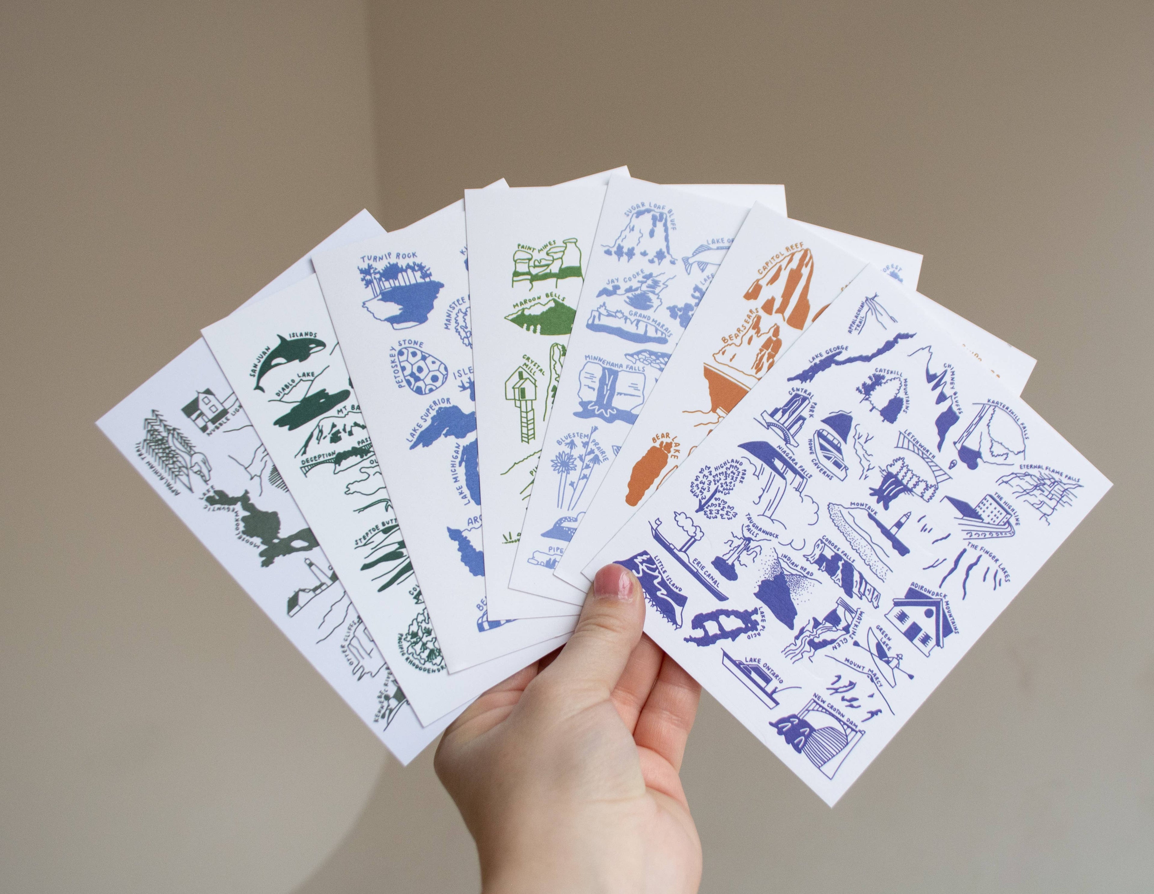 Minnesota Nature Checklist Art Postcard