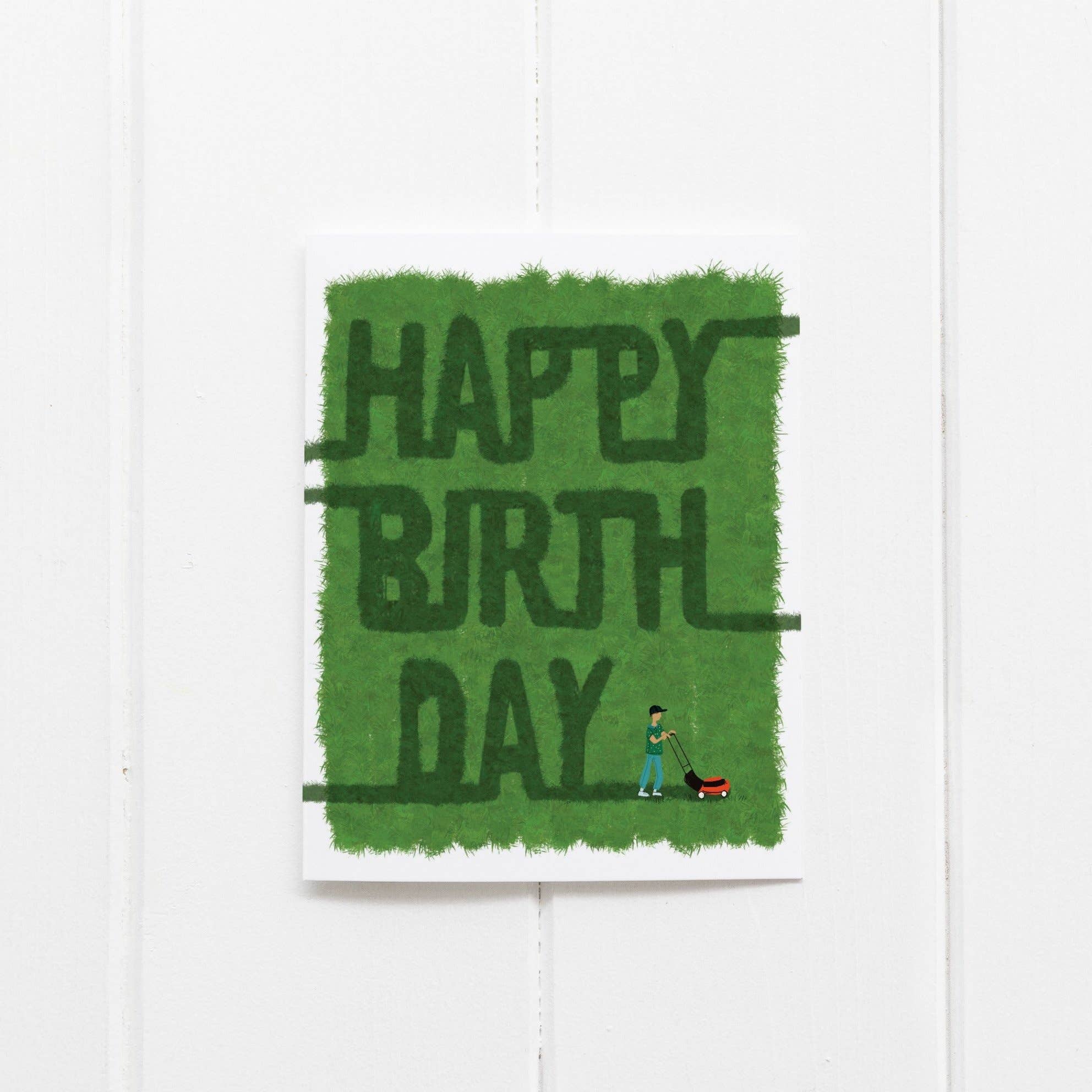 Mower Greeting Card