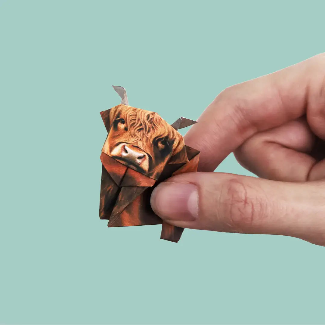 Paper Highland Cows | DIY Origami Kit