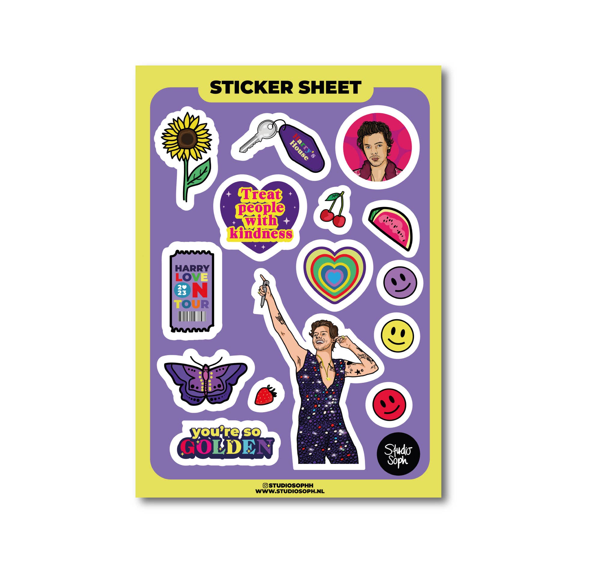 Harry Styles A5 Sticker Sheet