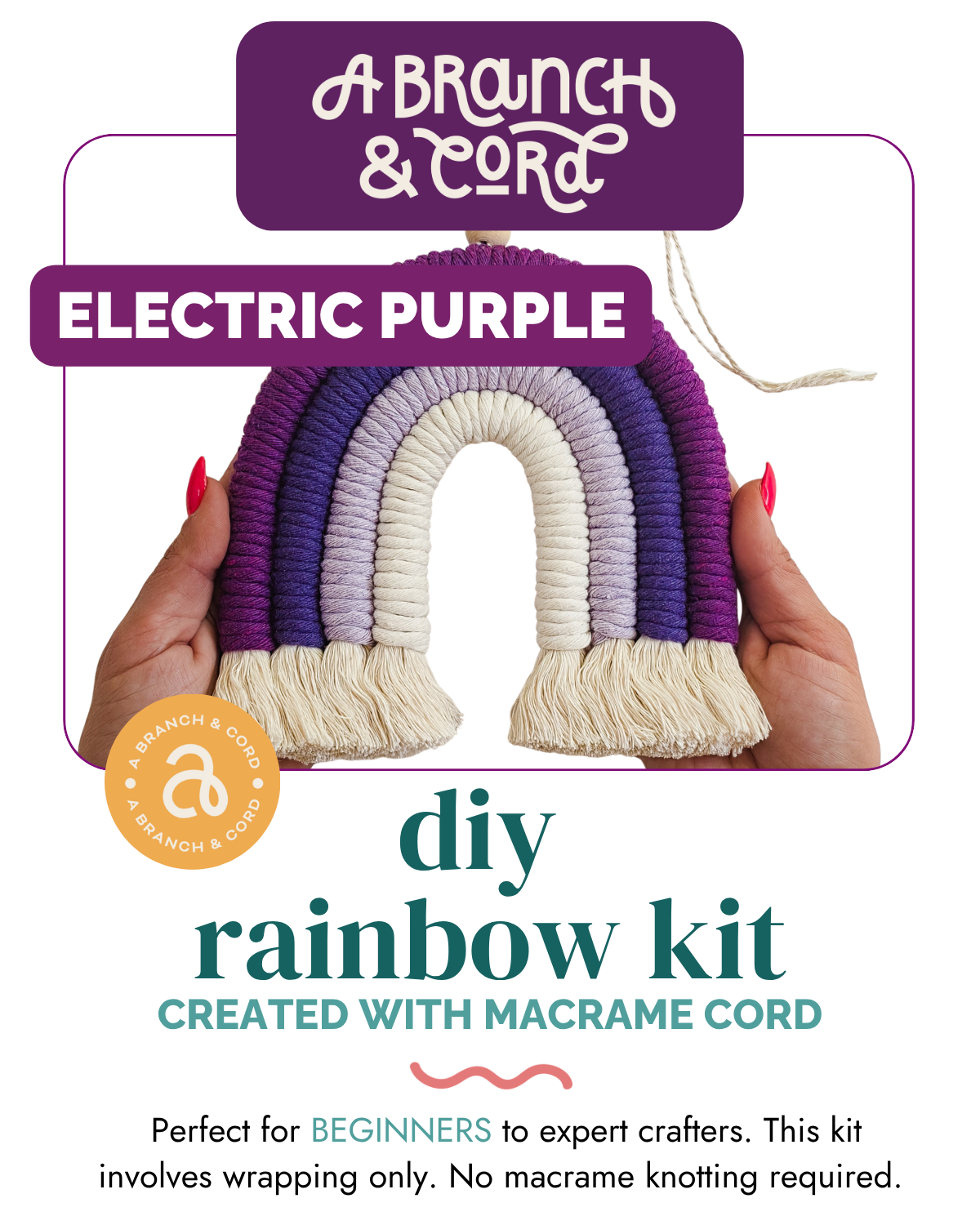 DIY Macrame Rainbow Kit