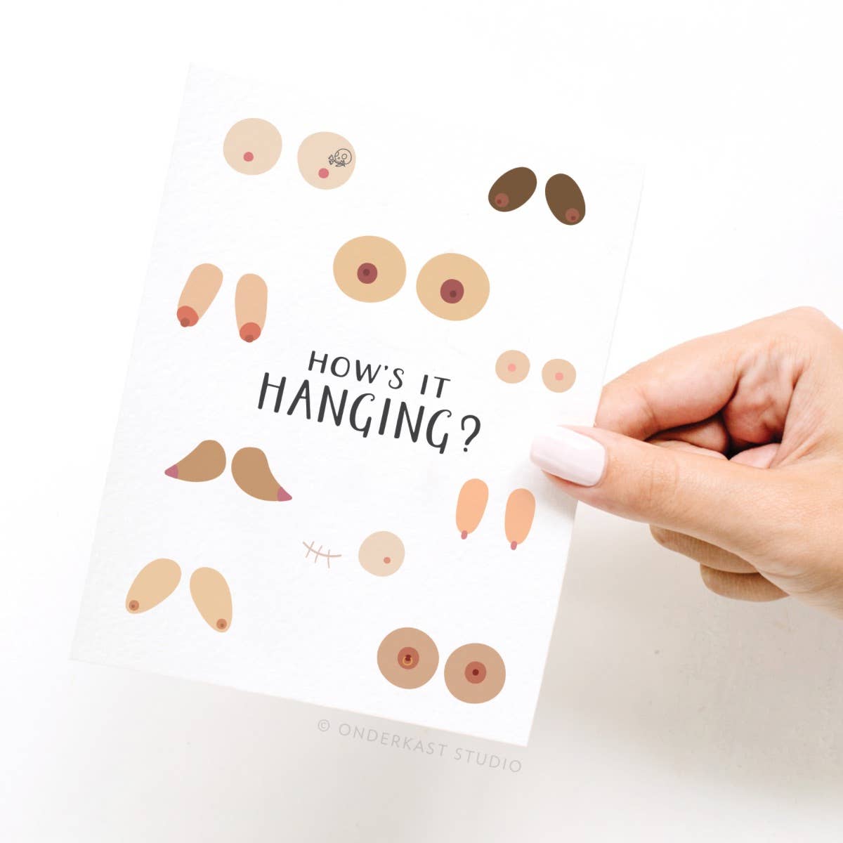 How’s It Hanging Boobs Greeting Card