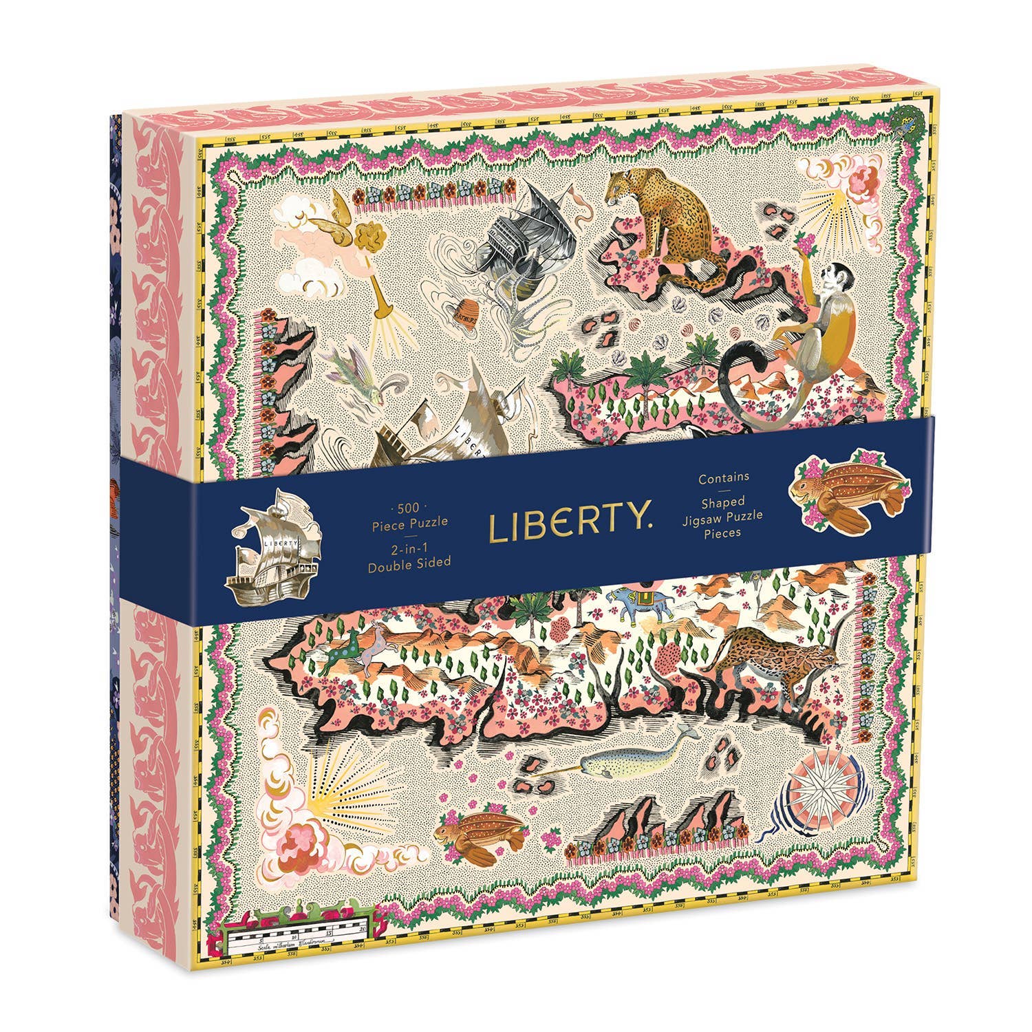 Liberty Maxine 500 Piece 2-Sided Puzzle With Shaped Pieces