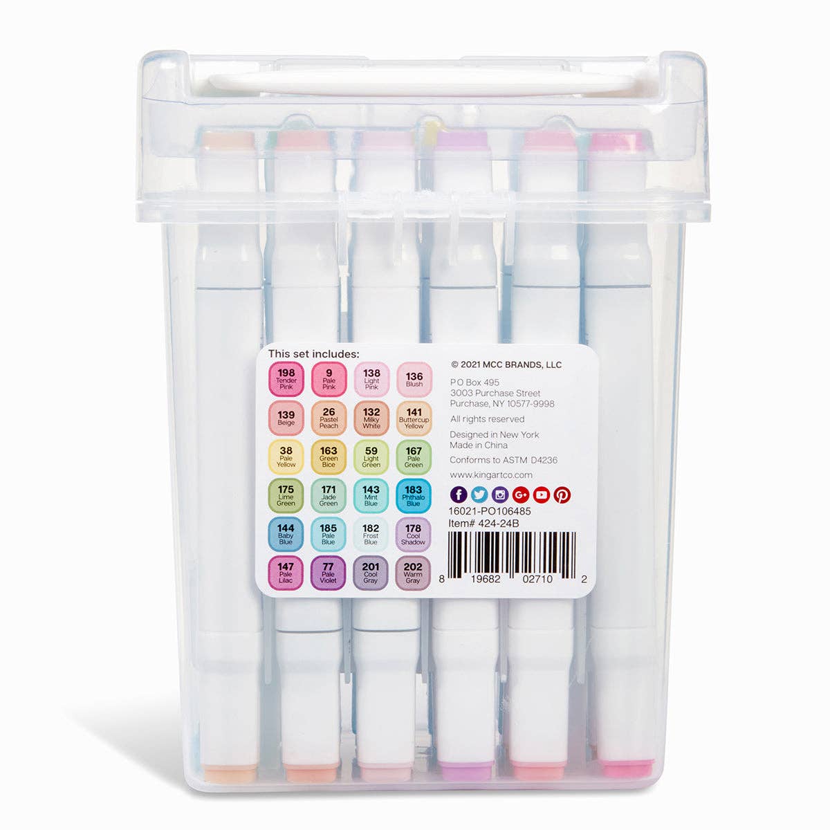 Double-Ended Alcohol Markers: Pastel