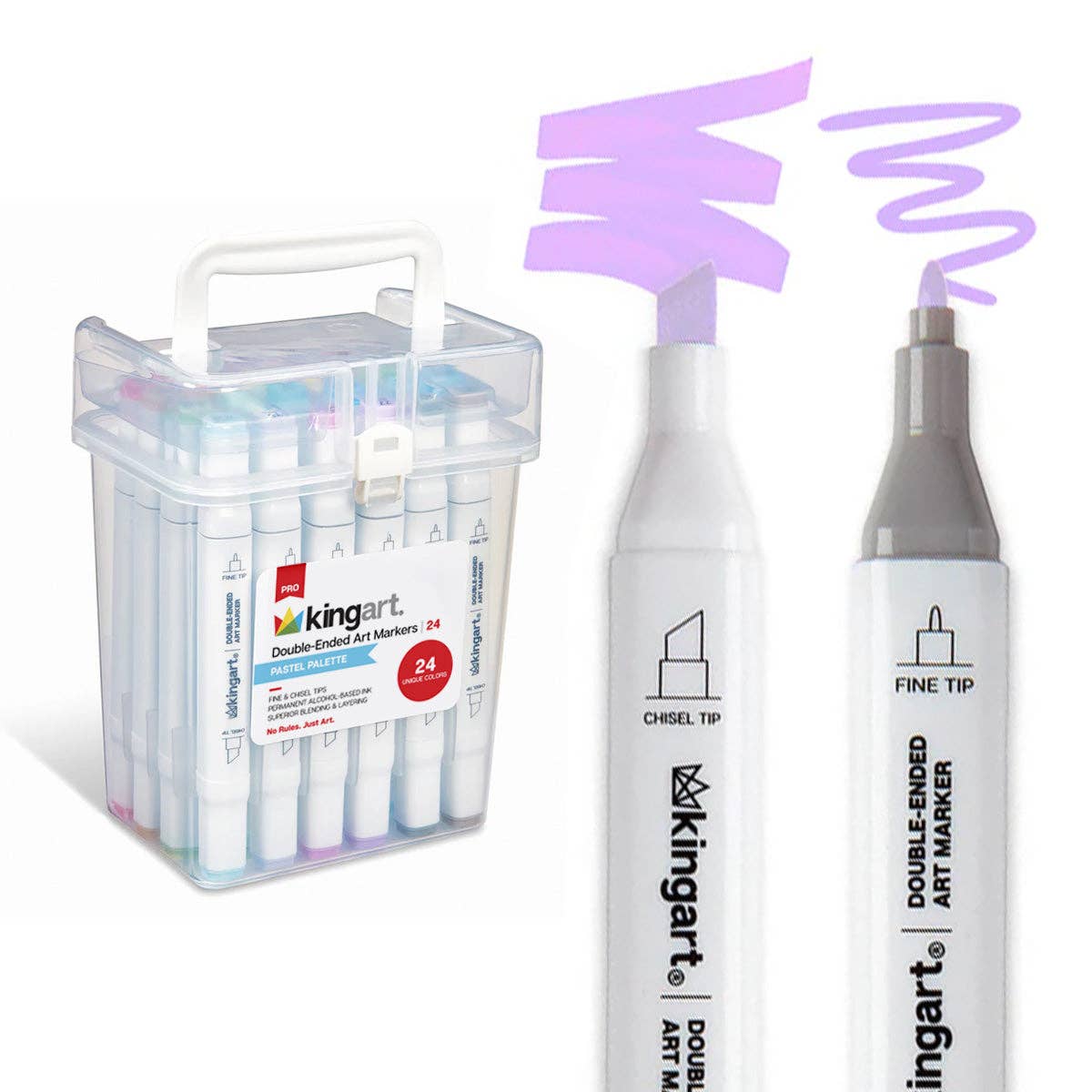 Double-Ended Alcohol Markers: Pastel