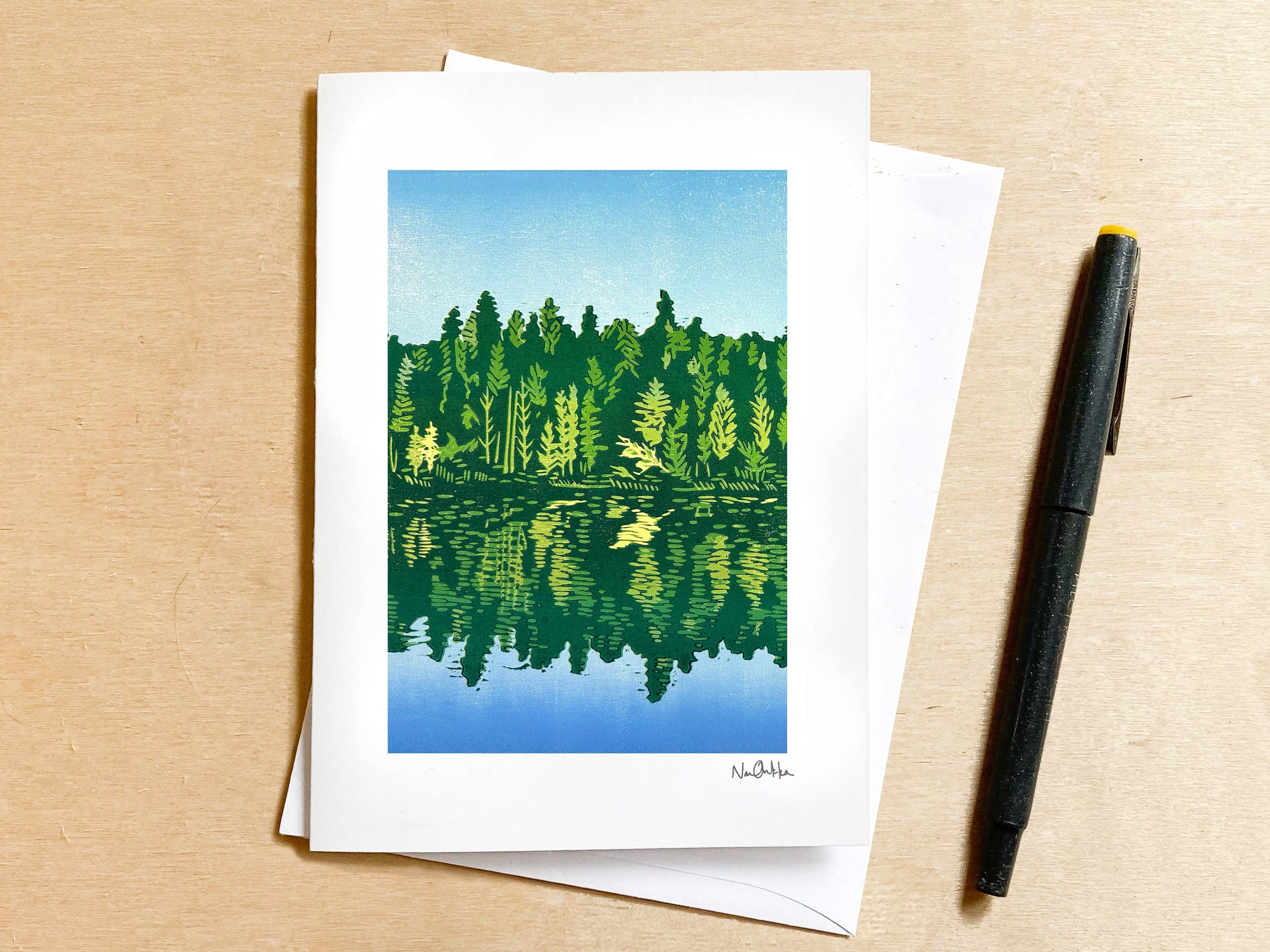 Moment of Reflection Greeting Card