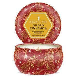 Gilded Cinnamon Petite 4oz Aqua De Soi Candle Tin