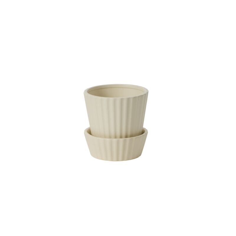 Quincy Pot with Saucer