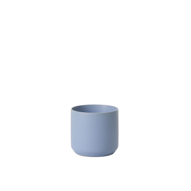 Round Light Blue Pot