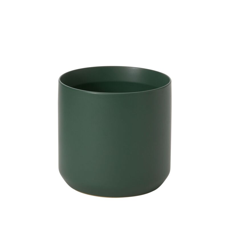 Round Dk. Green Pot