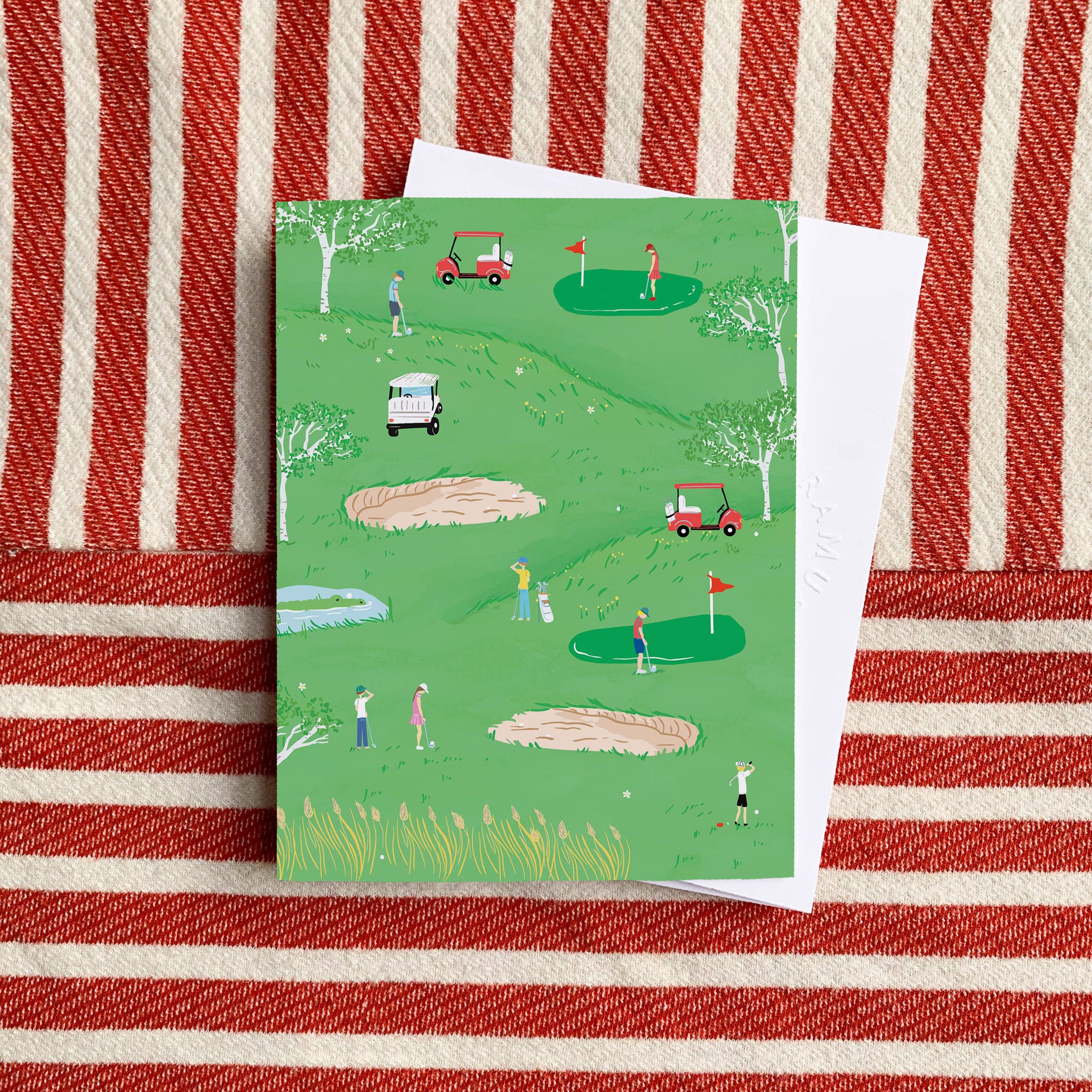 Tee-Time Greeting Card