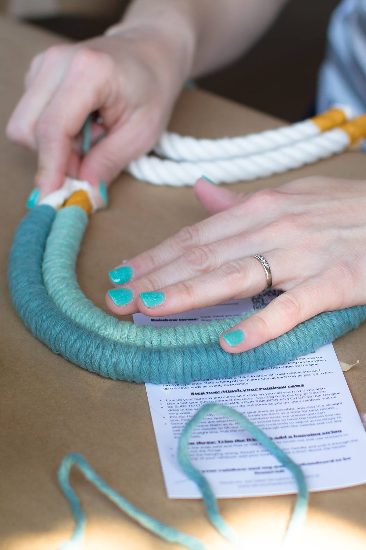 DIY Macrame Rainbow Kit