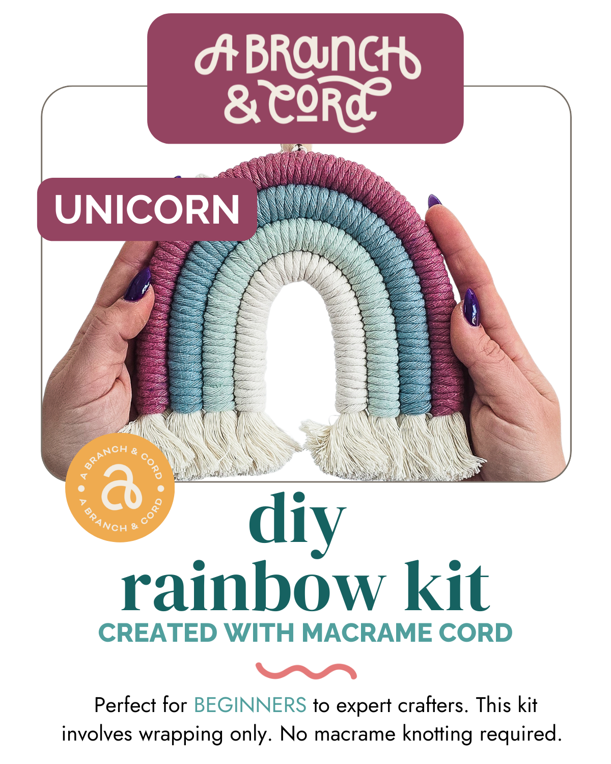 DIY Macrame Rainbow Kit