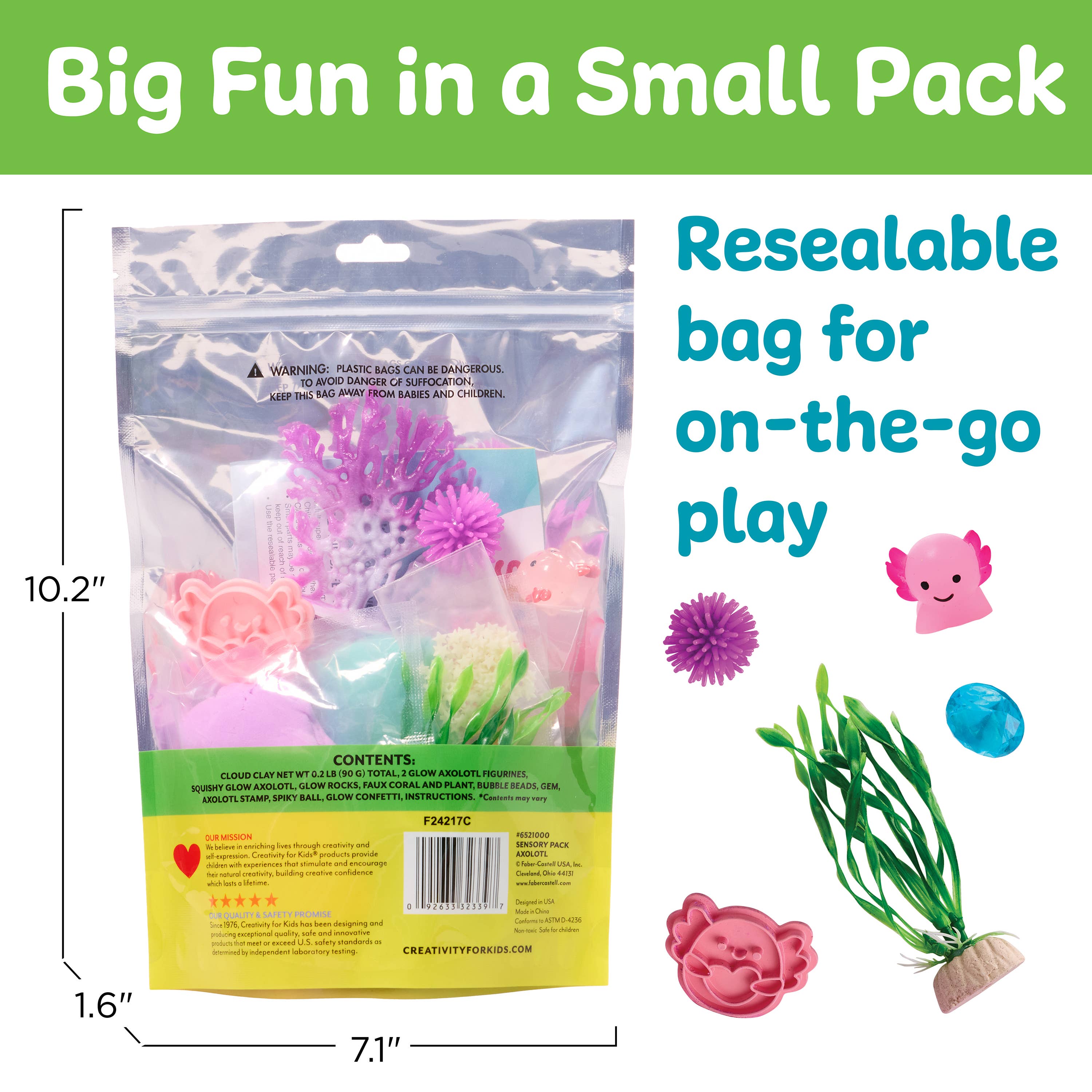 Kids Sensory Pack: Axolotl