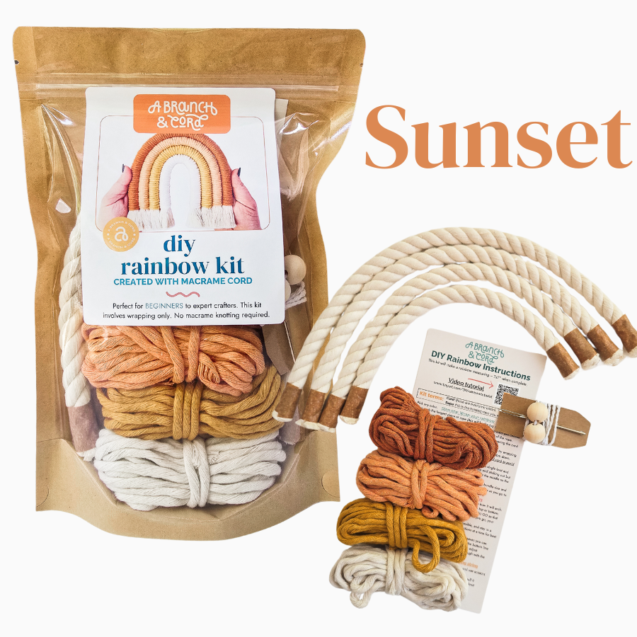 DIY Macrame Rainbow Kit