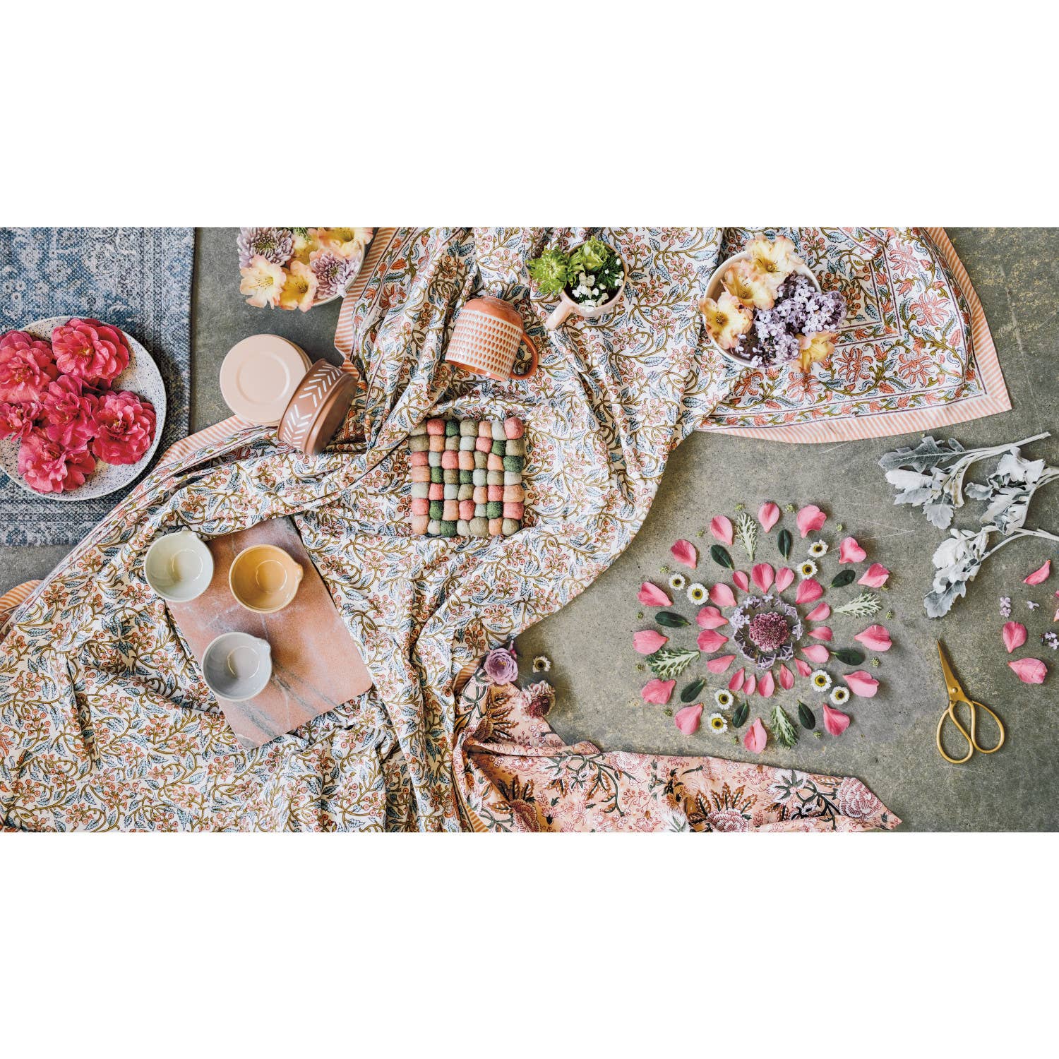 Nectar Recycled Wool Felt Dot Trivet