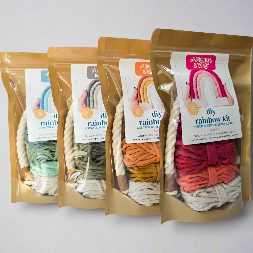 DIY Macrame Rainbow Kit