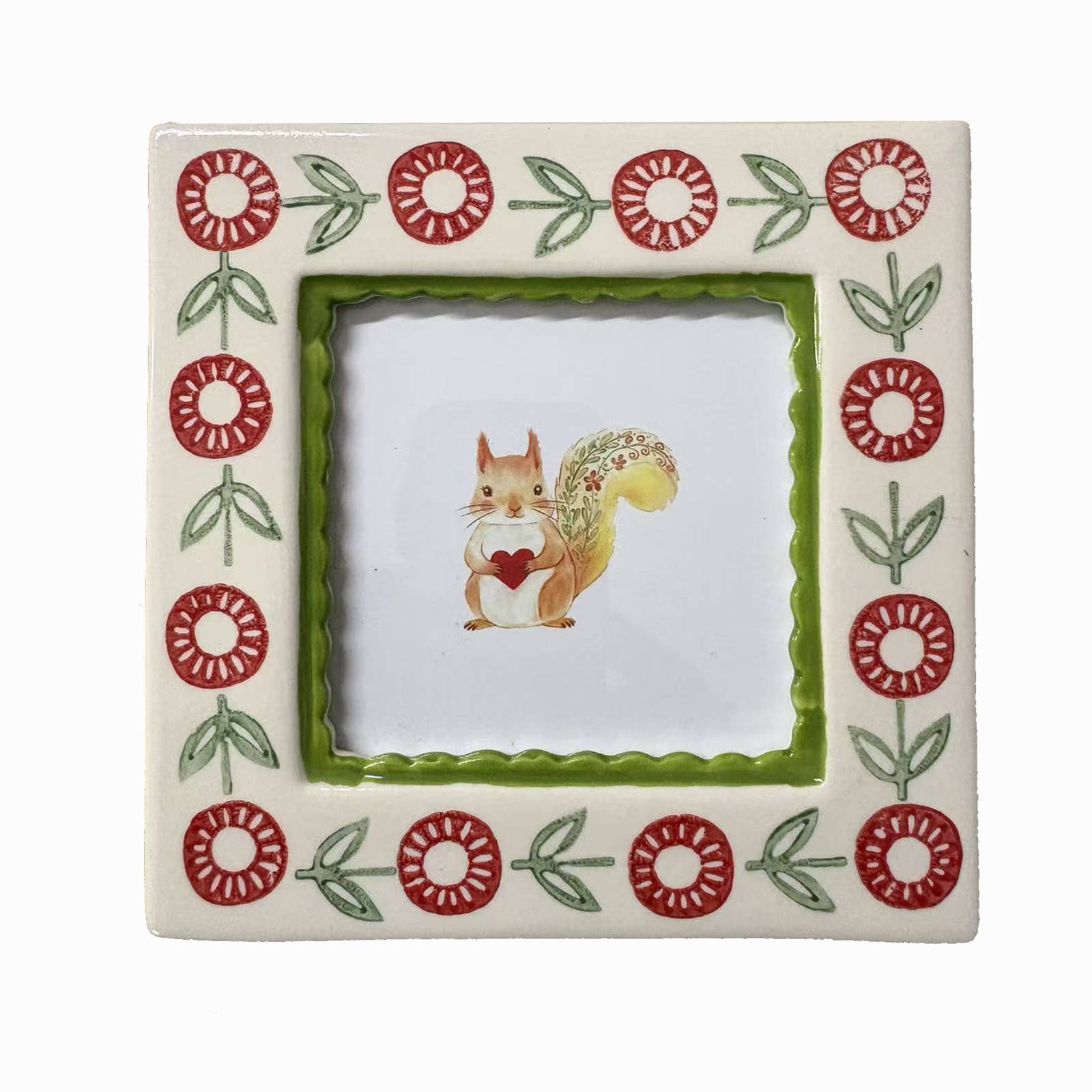 Green Flower Photo Frame