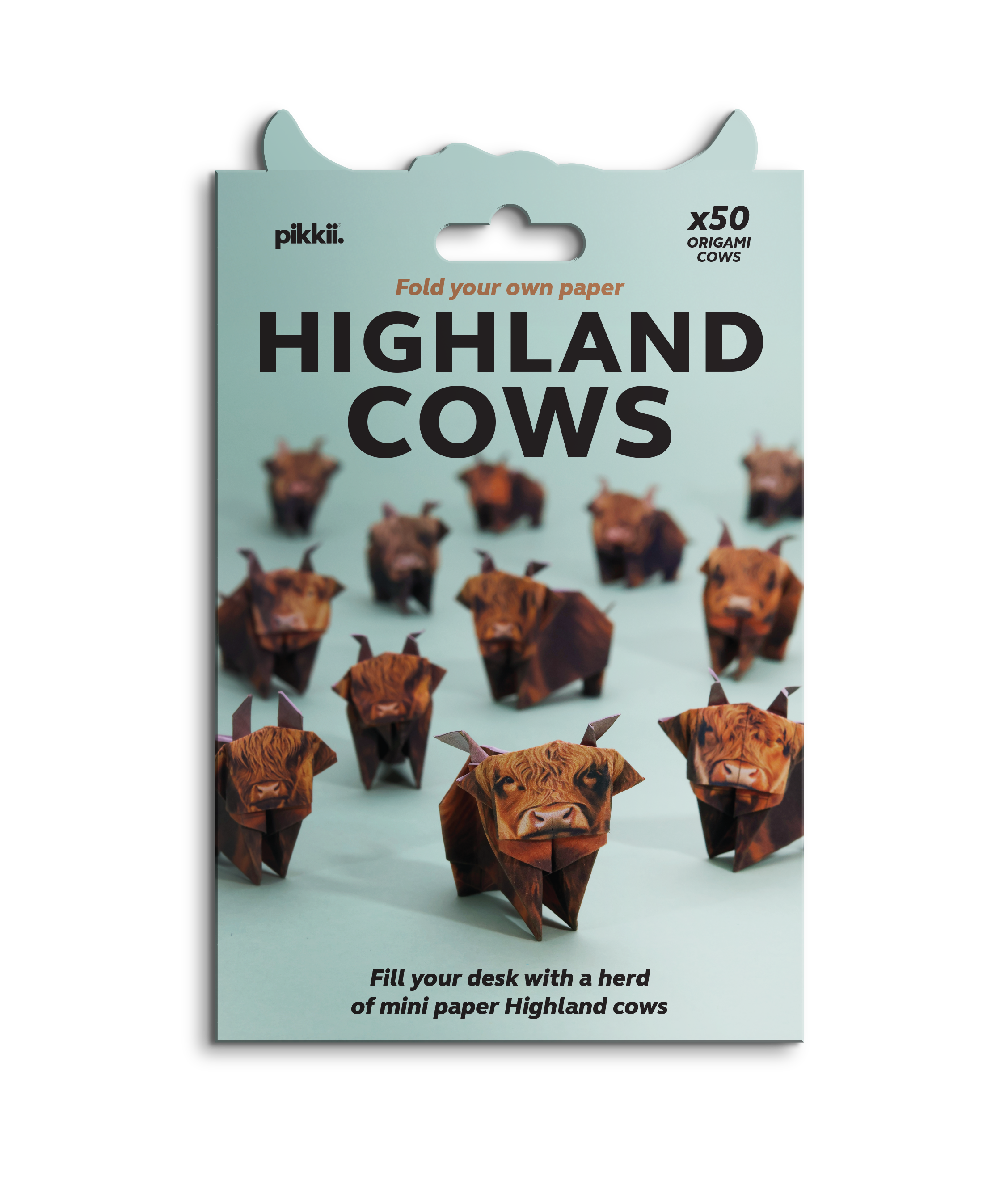 Paper Highland Cows | DIY Origami Kit