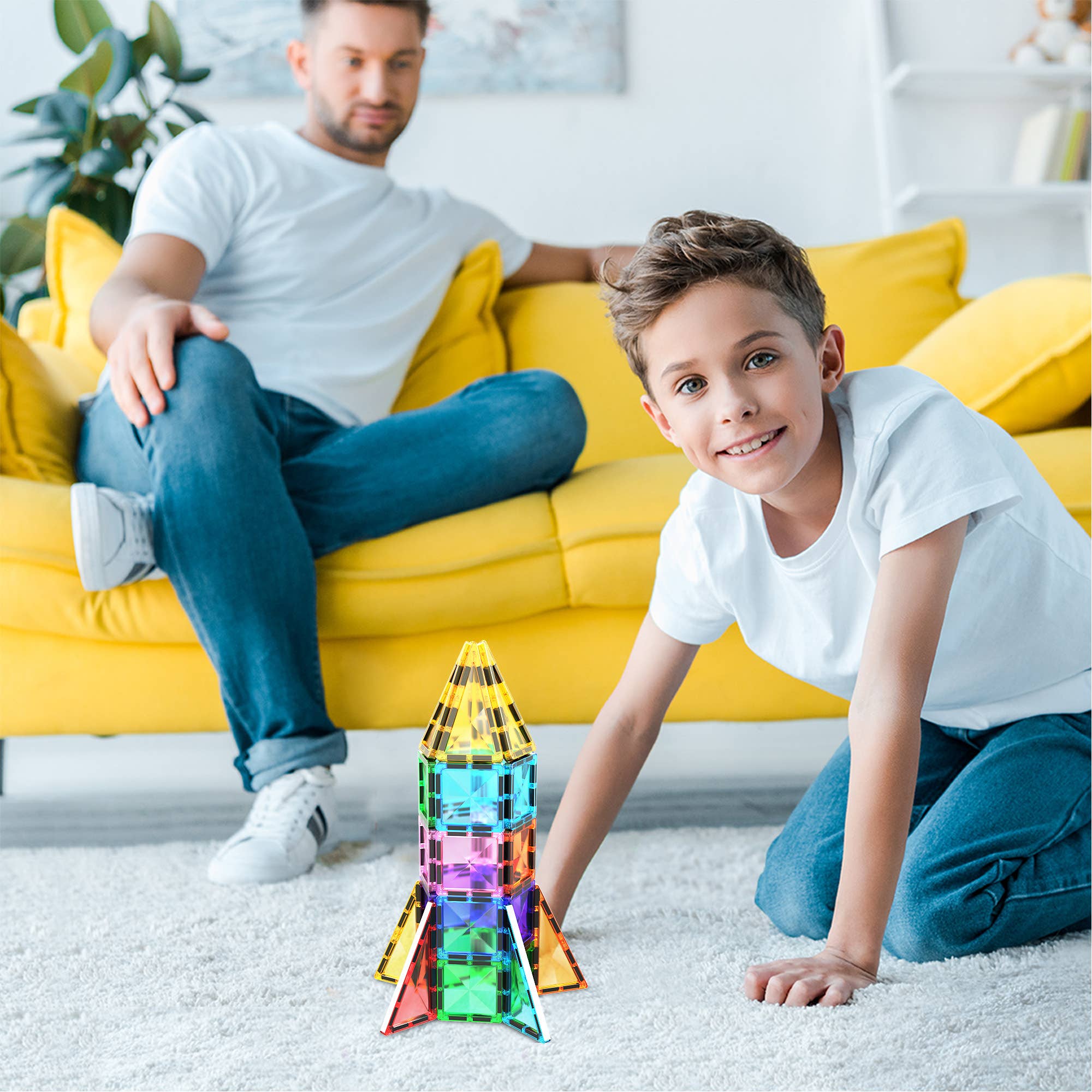 Travel Size Magnetic Tile Building Set