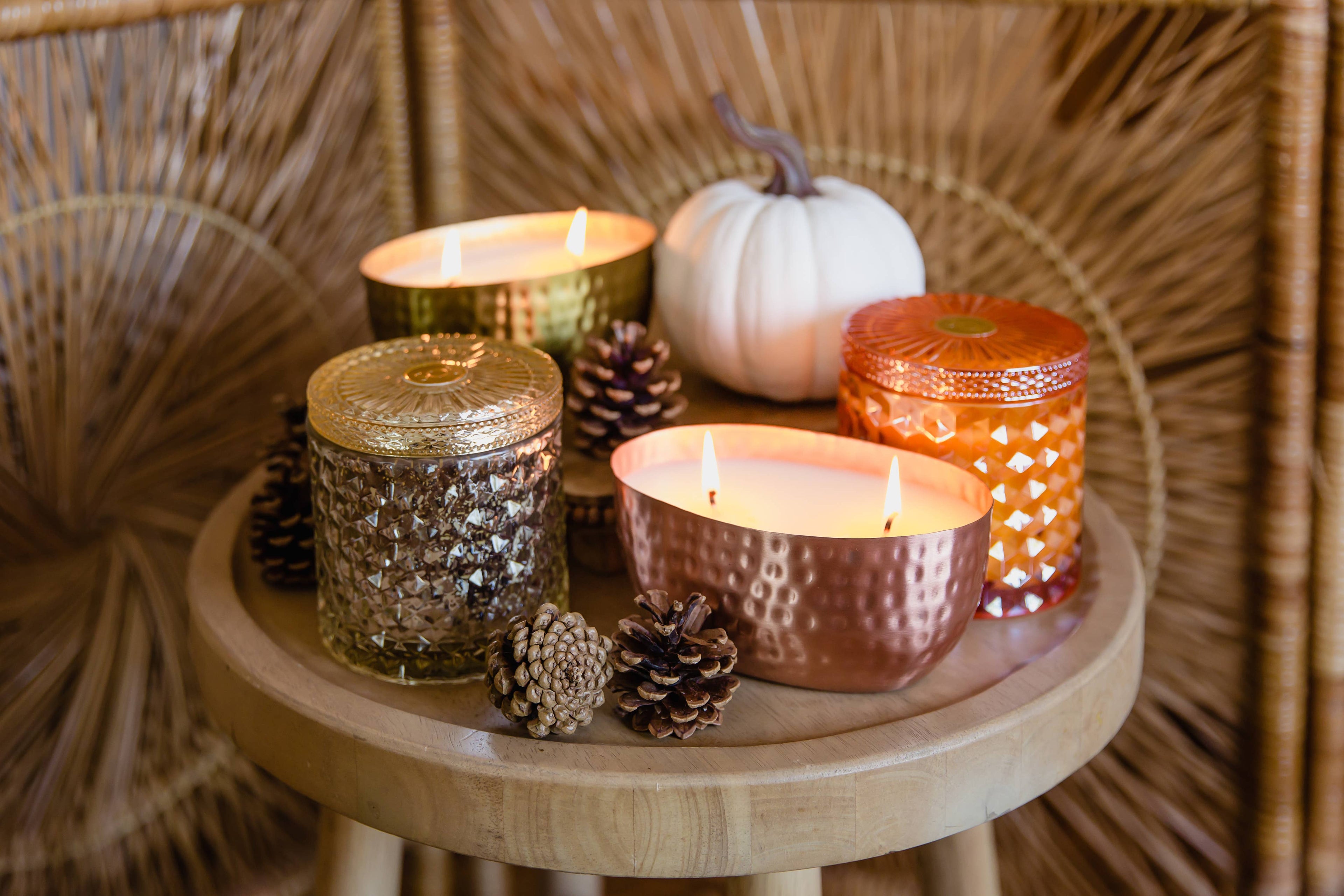 Pumpkin Chai Candle 4oz Petite Aqua De Soi Tin