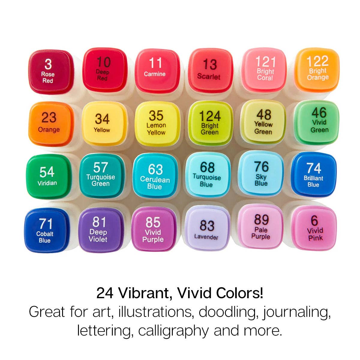Double-Ended Alcohol Markers: Bright