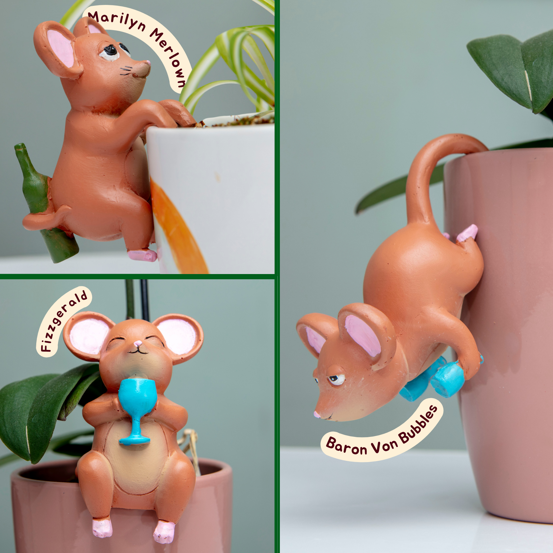 Tipsy Tails Plant Pot Hangers