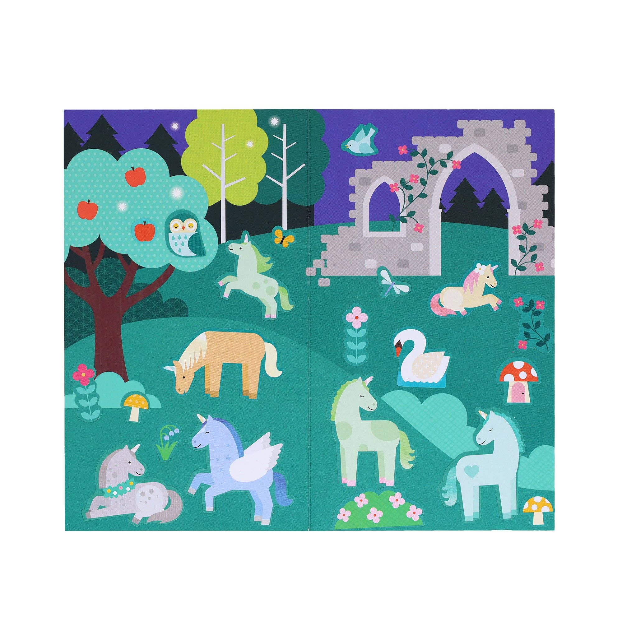 Mini Sticker Set: Unicorn Forest