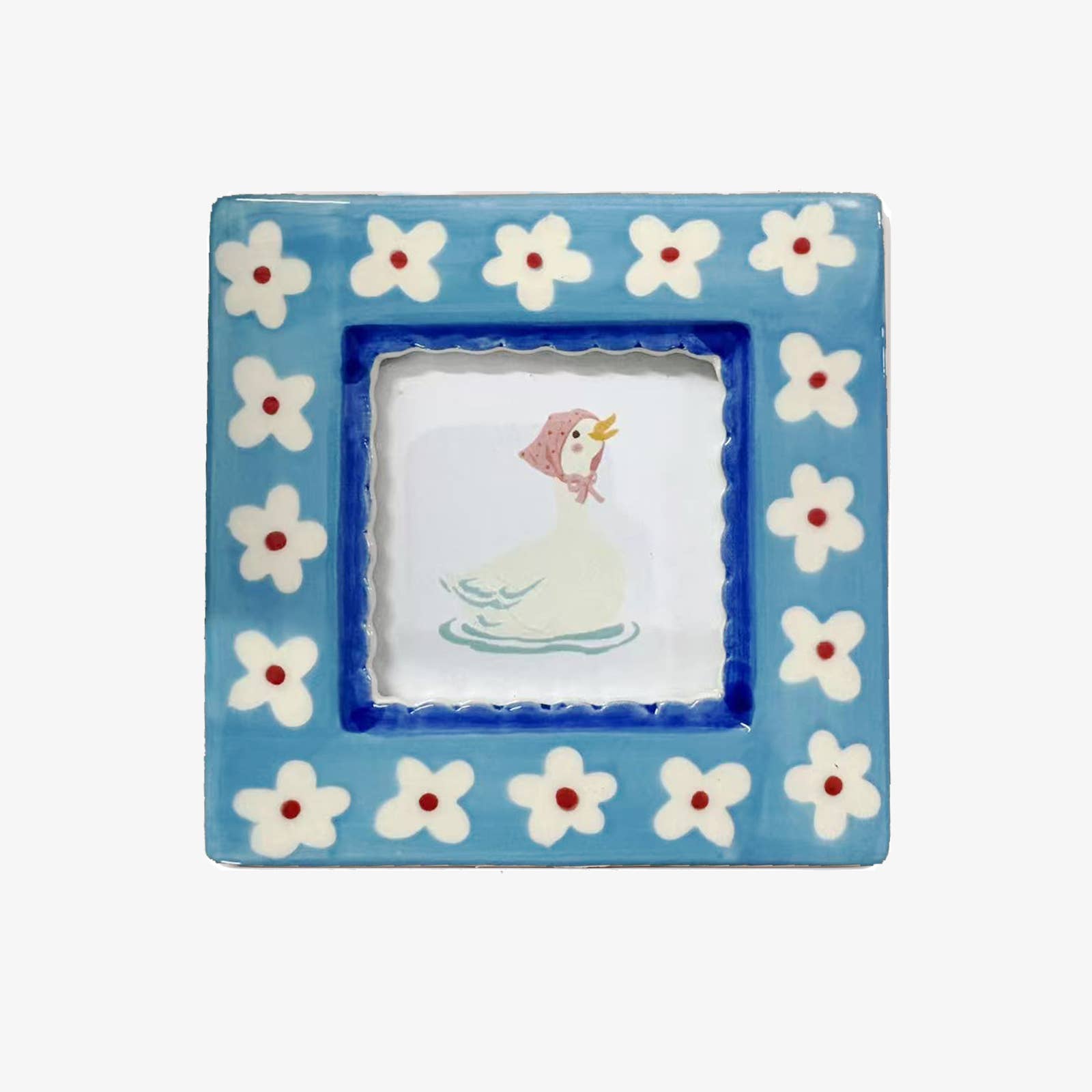 Blue Flowers Photo Frame