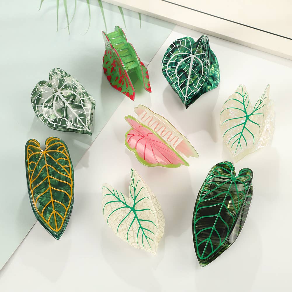 Botanical Leaf Claw Clip
