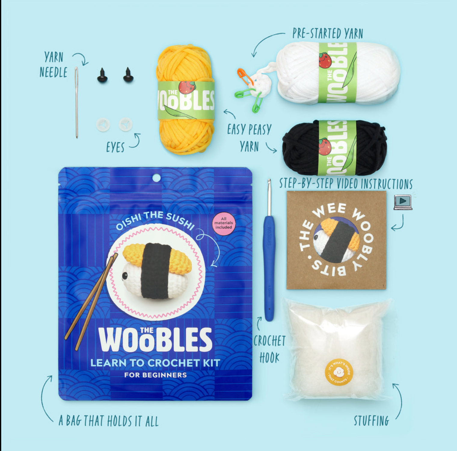 Oishi the Sushi Beginner Crochet Kit