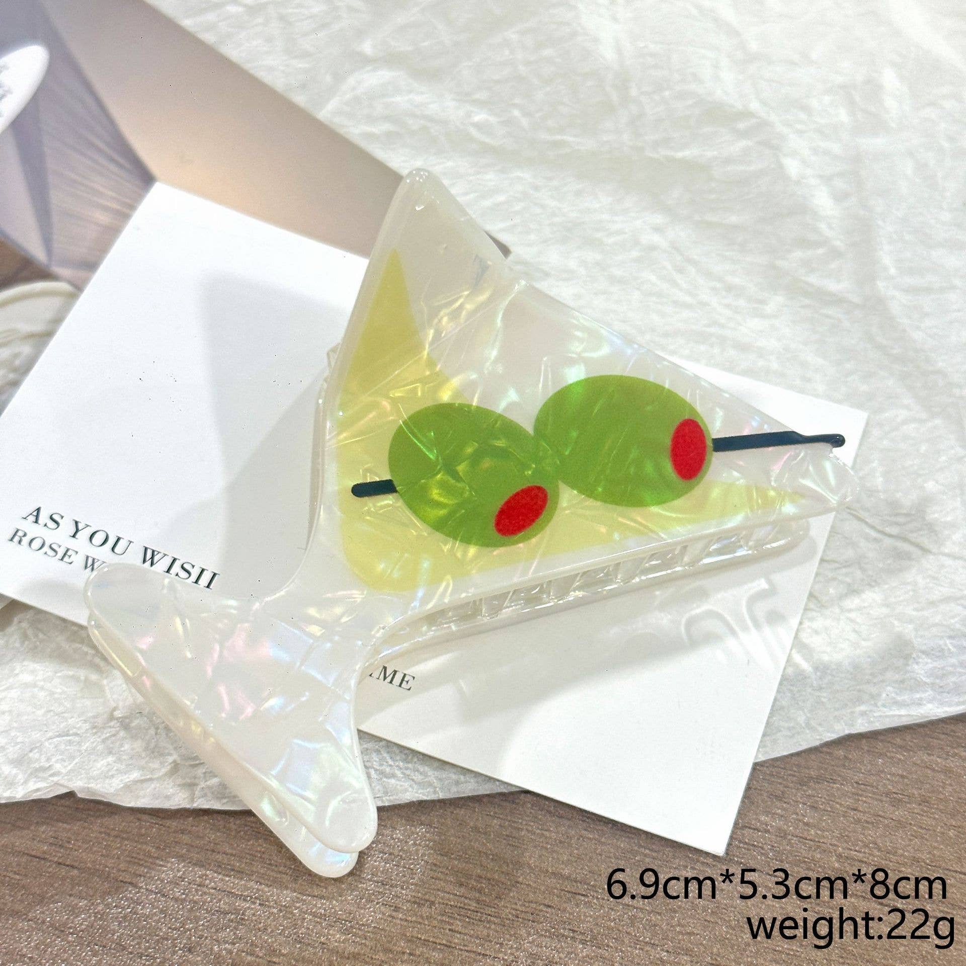 Cocktail Claw Clip