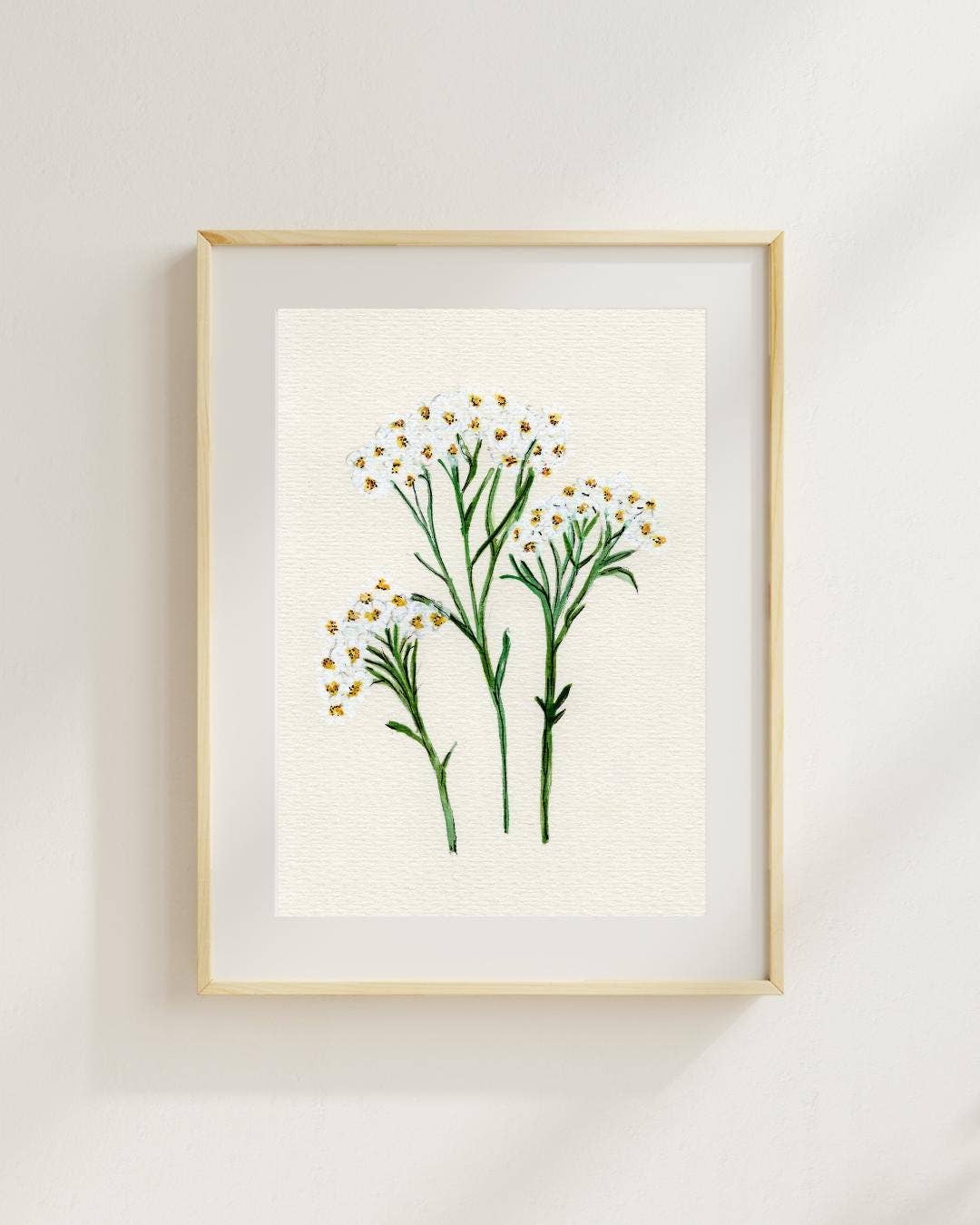 Wildflower Watercolor Print Botanical Wall Art