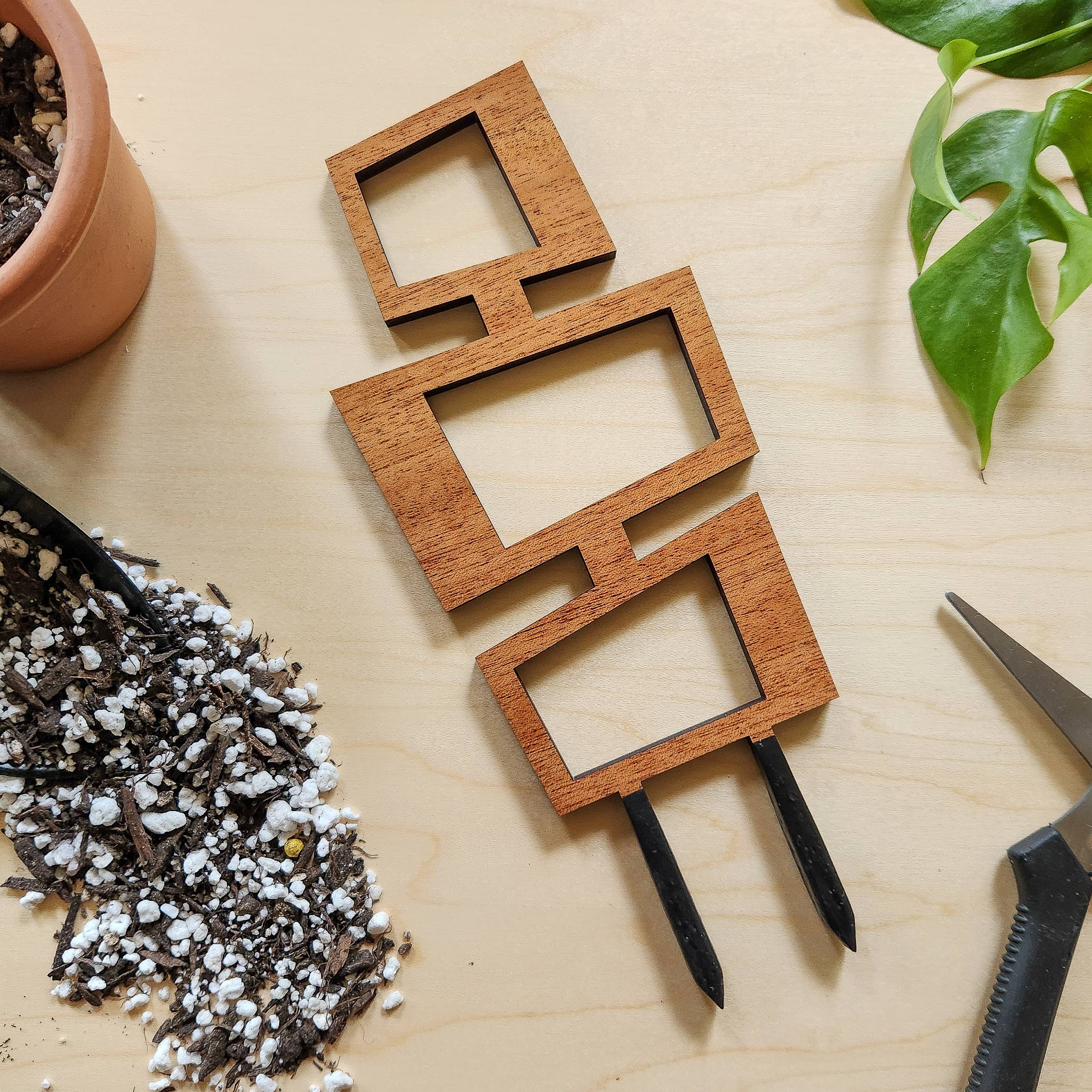 Wood Indoor Plant Trellis (Rectangle)