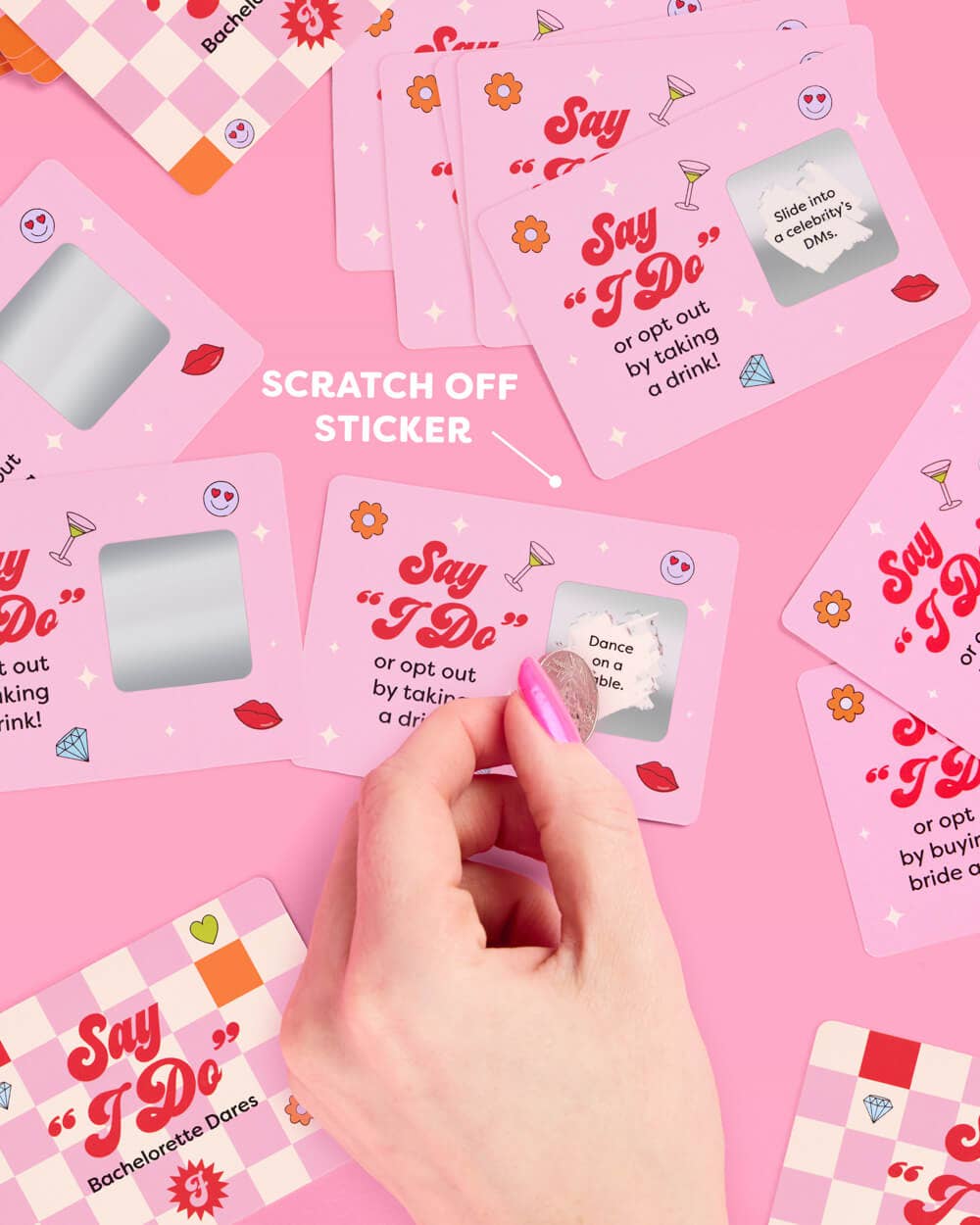 Bachelorette Dare Scratch Off Game, Bridal Shower Gift, Favors