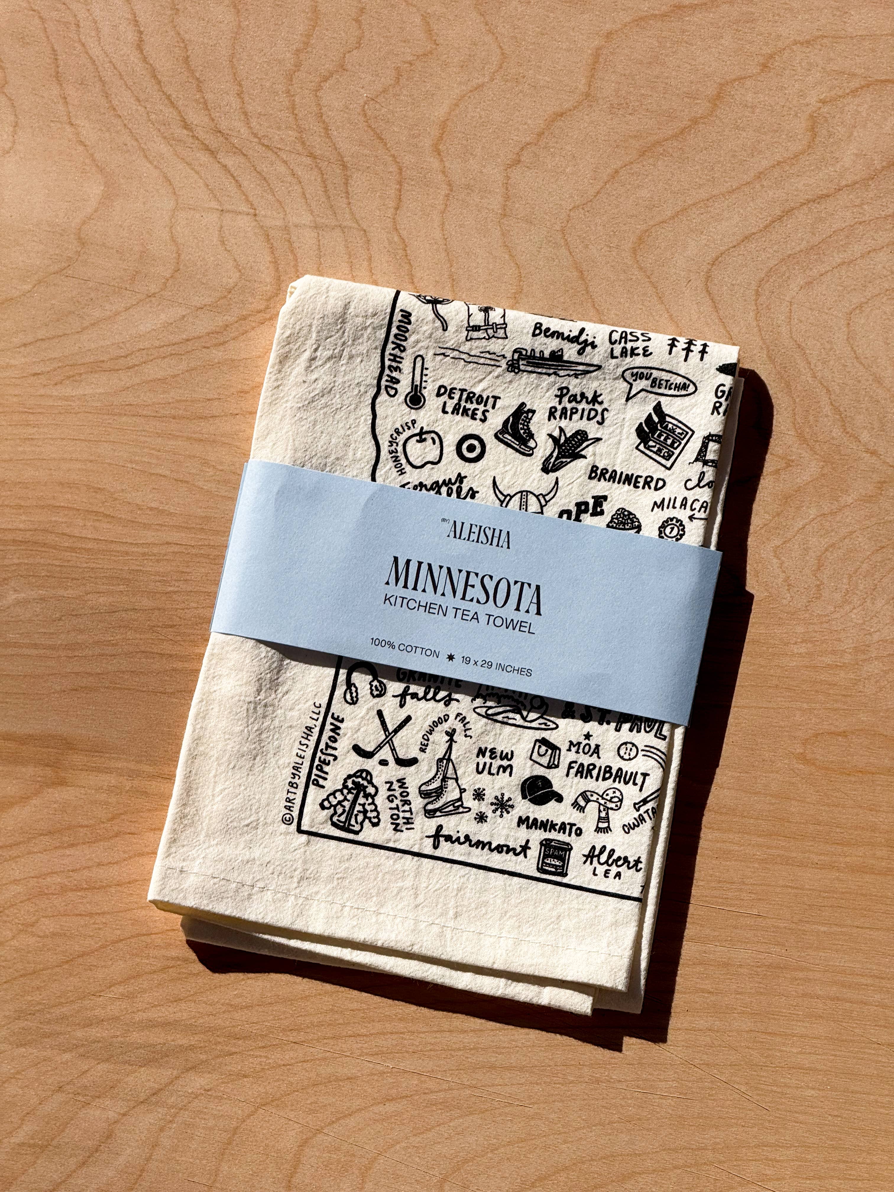 State of Minnesota Tea Towel