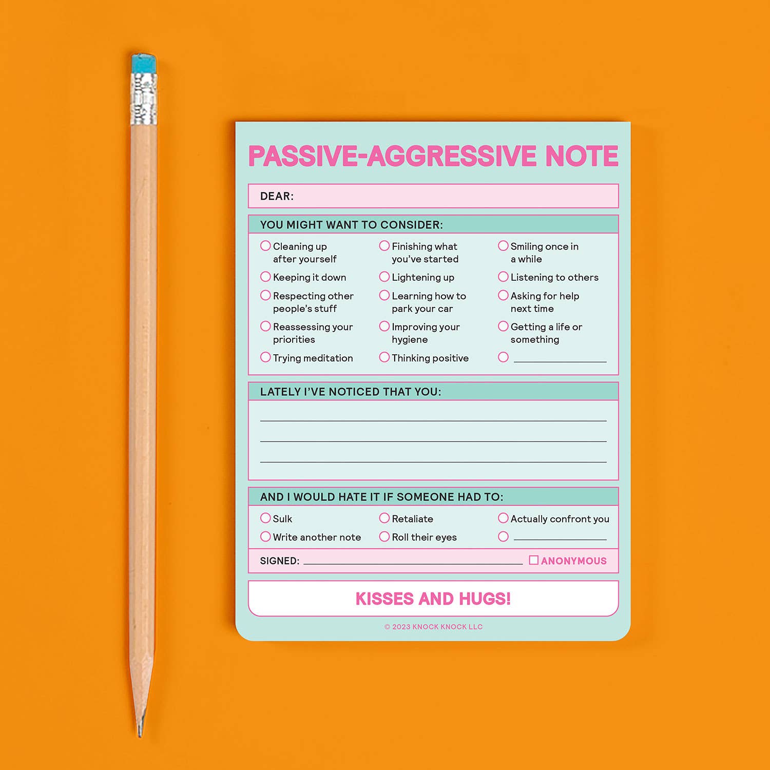 Passive Aggressive Nifty Note Pad