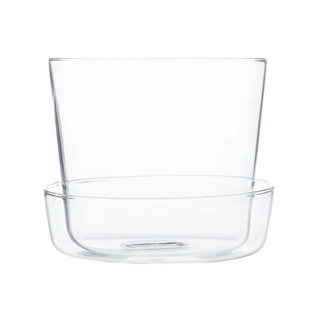 plant pots glass Glass Pot with Saucer
