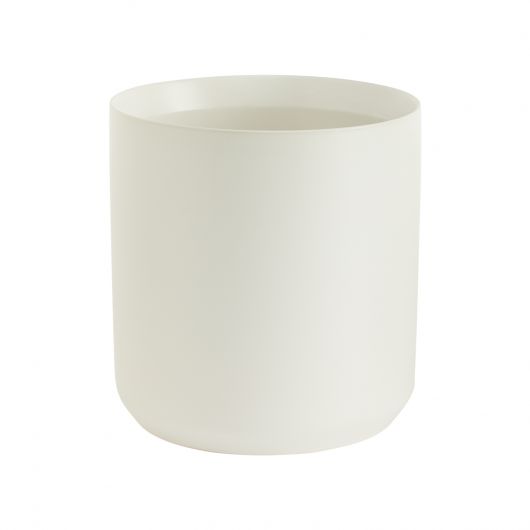 Round White Pot