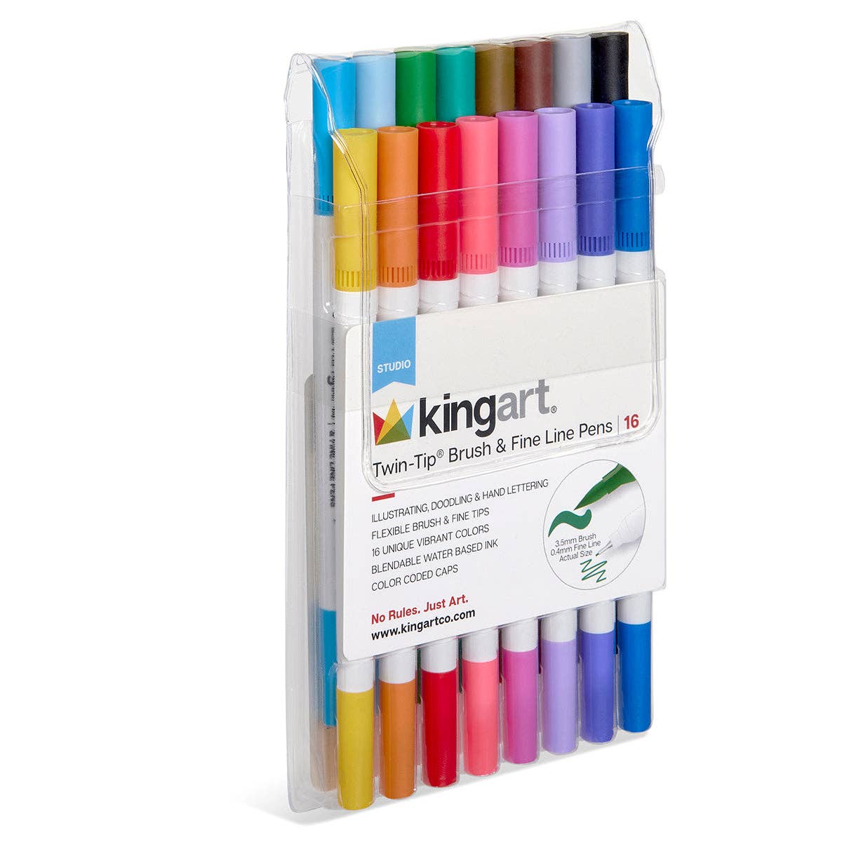 Brush &amp; Fine Line Pens (16 Colors)