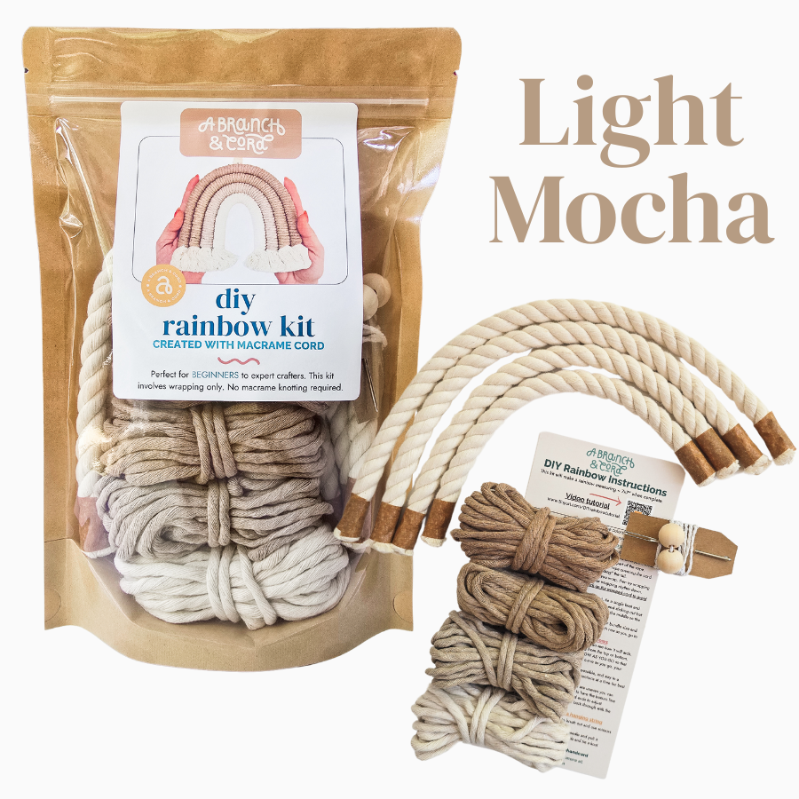 DIY Macrame Rainbow Kit
