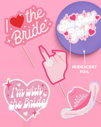 Bachelorette Party Props, Photo Booth Set, Bridal Shower