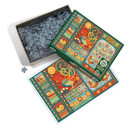 Scandi Chicken Quilt Puzzle