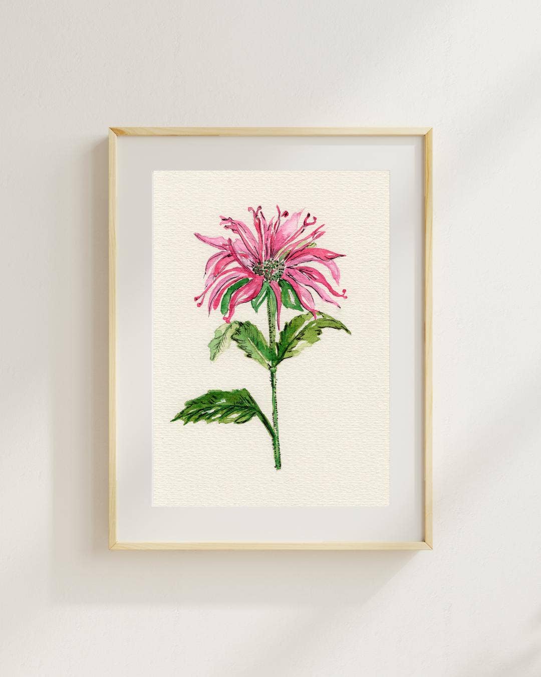 Wildflower Watercolor Print Botanical Wall Art