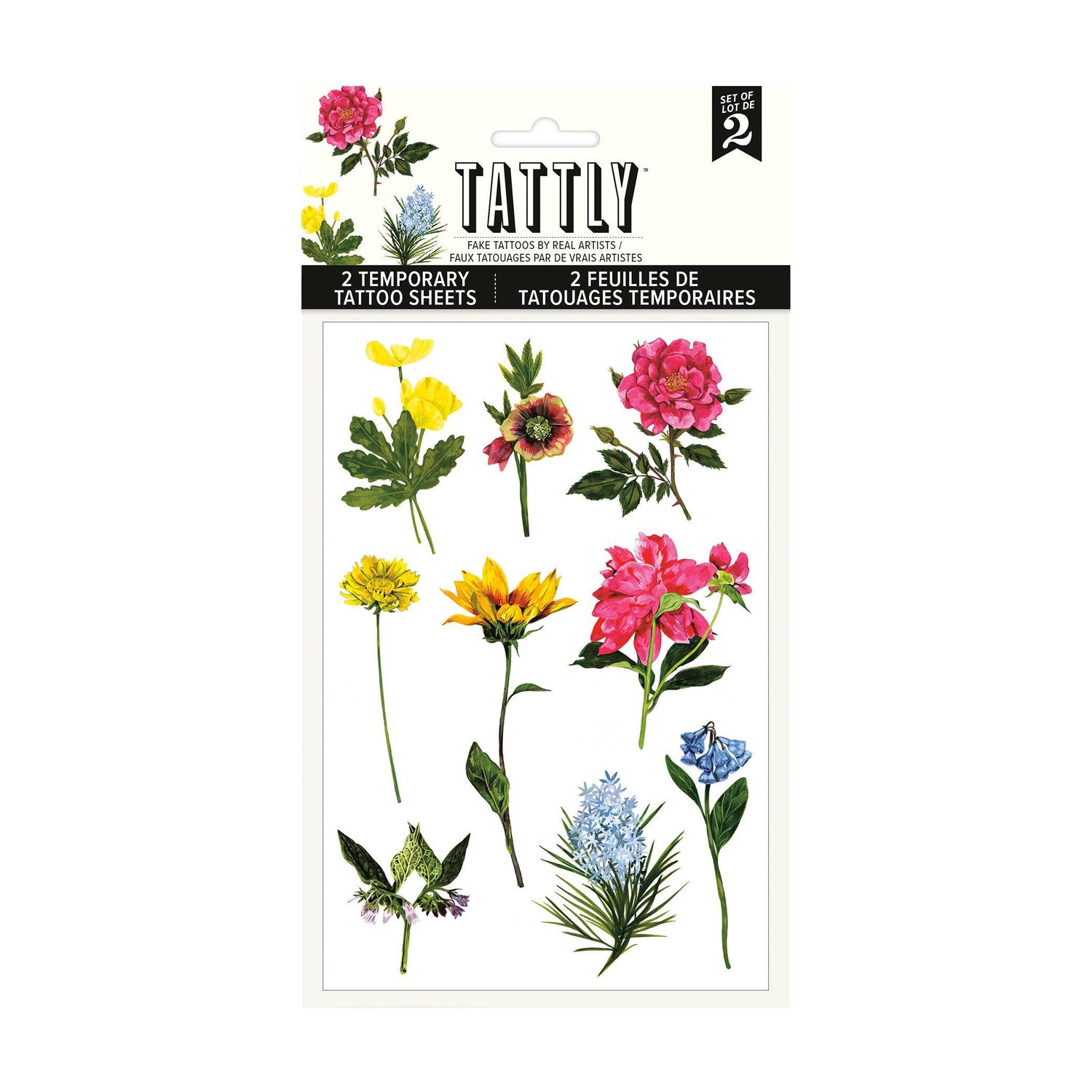 Garden Variety Tattoo Sheet